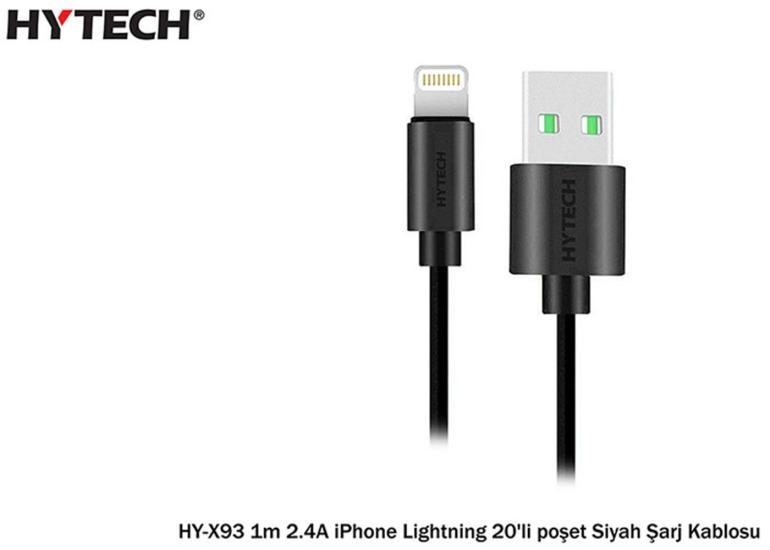 Hytech HY-X93 1m 2.A iPhone Lightning Şarj Kablosu