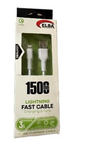 Elba Elb37-L1 1,5Mt  iPhone Lightning 3A Kablosu