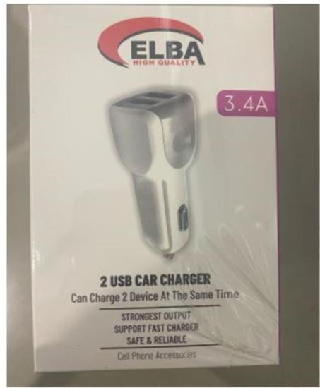 ELB28-AR3P Elba 3.4A  2Usb Araç Başlık