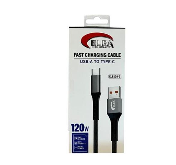 Elba Elb120-3 120w USBC Type-c To Usb Şarj Kablosu