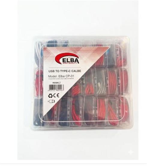 Elba CP-01 Şeffaf Kutulu Usb To 24lü Şarj Kablosu