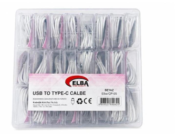 Elba CP-05 P-BUT6 Şeffaf Kutulu 24lü Şarj Kablosu