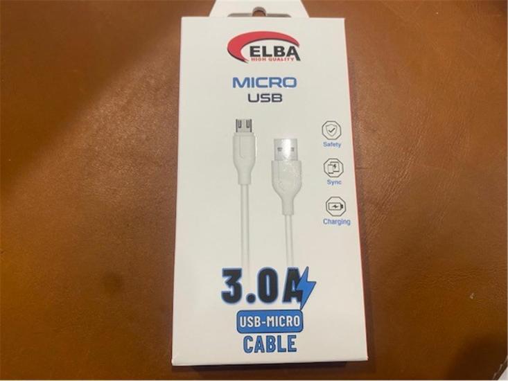 Elba Elb25-M3a Micro Usb 3A Şarj Kablosu 1Mt