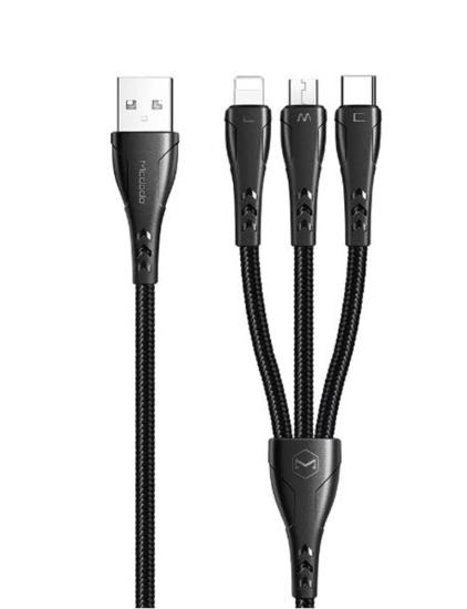 Mcdodo CA-6960 3in1 Şarj Kablosu 3A 1.2M