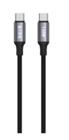 S-link Armor CC-01 60W Siyah Hızlı Şarj Kablosu