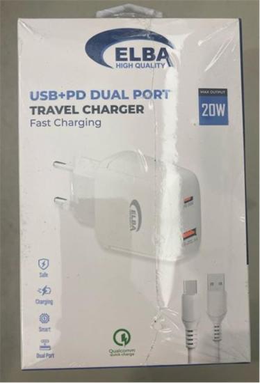 ELB44 Elba 20w 2Lİ Pd+Usb Type-C Set