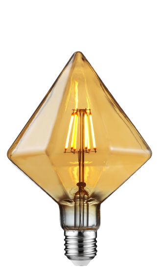 Horoz Pyramıd-6 Rustıc Led Ampul 6W 2200K Flament