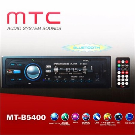 Mtc Mt-b5500 Bluetooth sb ve Kart Okuyuculu Oto Teyp Radyo