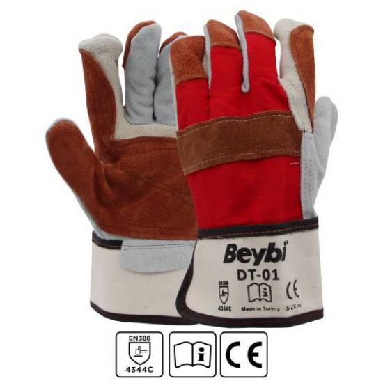 https://www.nedratek.com/Beybi Dt-01 Deri Kaplı Isıya Dayanıklı Ağır İş Eldiveni (10Lu Paket) 10 beden