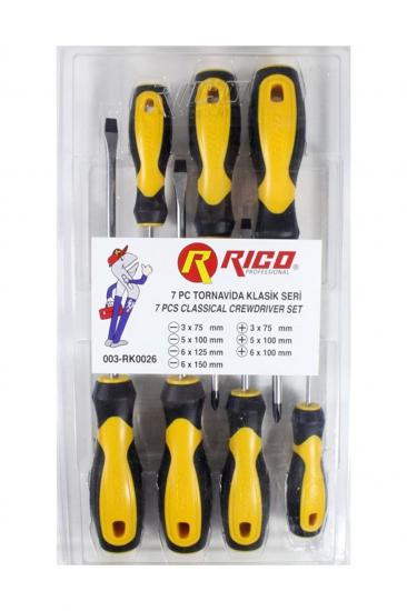 https://www.nedratek.com/Rıco 003-RK0026 7li Klasik Tornavida Seti (4 Düz -3 Yıldız)