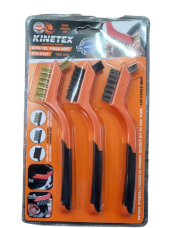 Knitex KTX-3127 Tel Fırça Seti 3 Parça