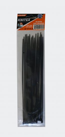 Knitex Ktx-2559 3.6x250 mm 25li Paket Siyah Plastik Kelepçe