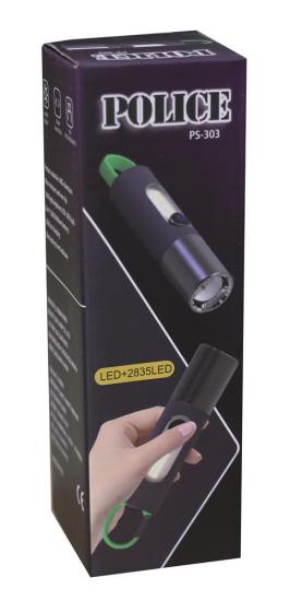 Polıce PS-303 Yan Aydınlatma Işıklı Şarjlı Fener