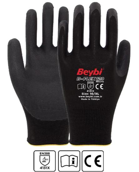 Beybi B-FLEX120 10Beden Micro Köpük Nitril Eldiven