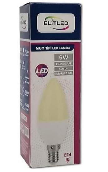 Elitled Mum Sarı Ampul 6W