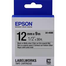 Epson LK-5TBN Clear Siyah Üzeri Beyaz 18MM 9Metre 