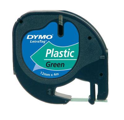 DYMO S0721640 LetraTag Plastik Şerit ( 12 mm X 4 mt ) , Yeşil (59425 ) 91204