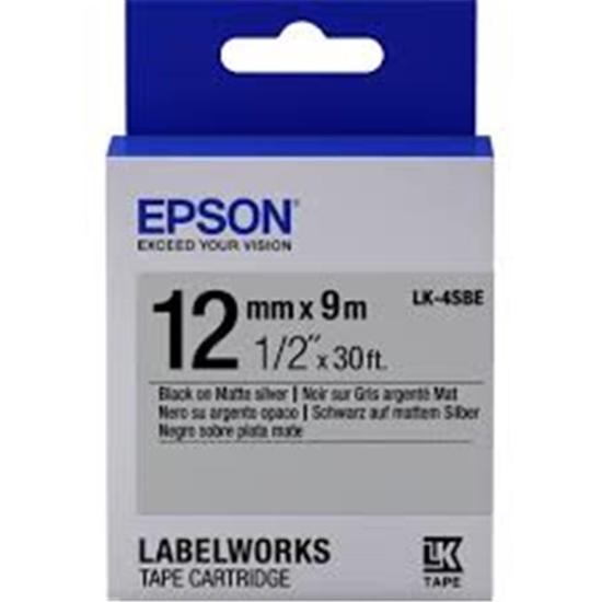 Epson LK-5TBN Clear Siyah Üzeri Beyaz 18MM 9Metre 