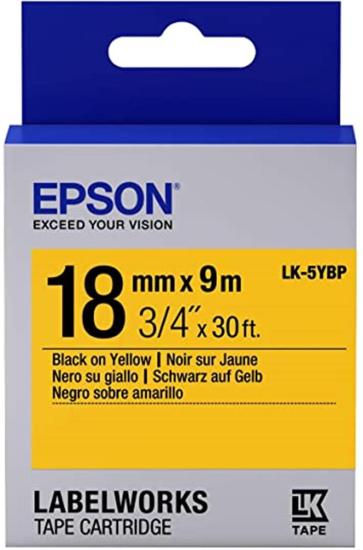 Epson LK-5YBP 18mm 9metre Etiket