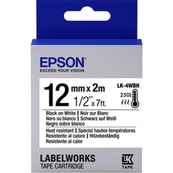 Epson LK-5SBE Mat Siyah Üzeri Silver Etiket