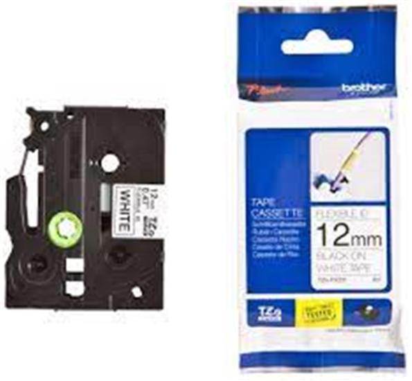 Brother TZE-FX231 12 mm Esnek Laminasyonlu Etiket