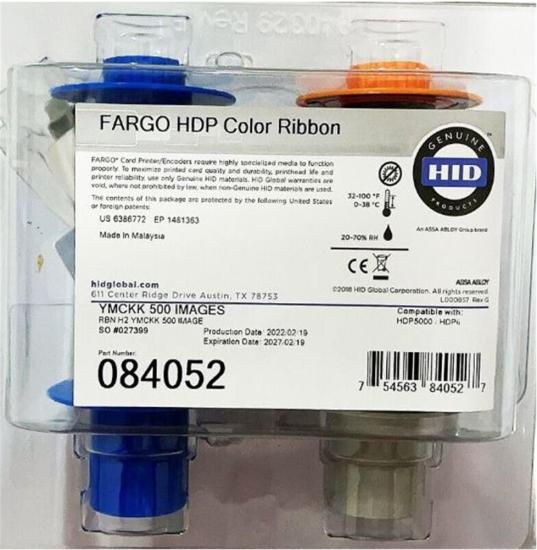 Fargo 084052 Hdp5000 Ymckk (500 İmages) Ribbon
