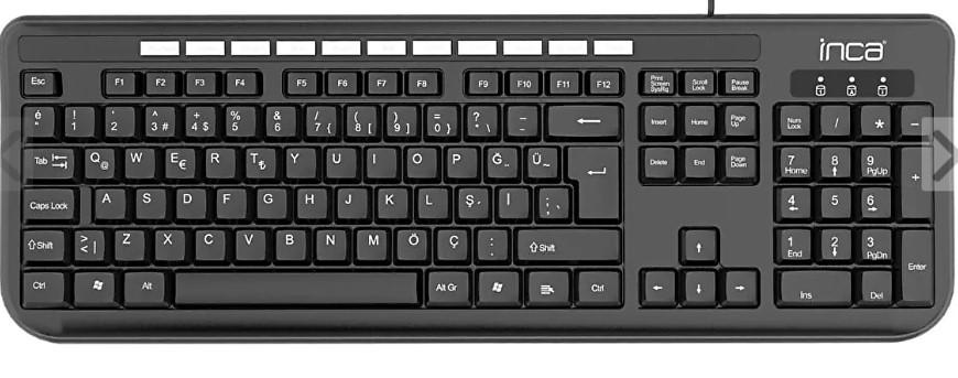 Inca IK-254QU Kablolu Q-USB Multimedya Klavye