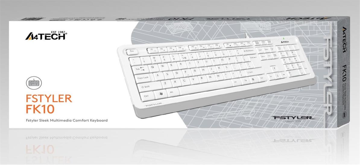A4 Tech Fk10 Q Usb Fsytyler Tr Fn-Mmedya Klavye