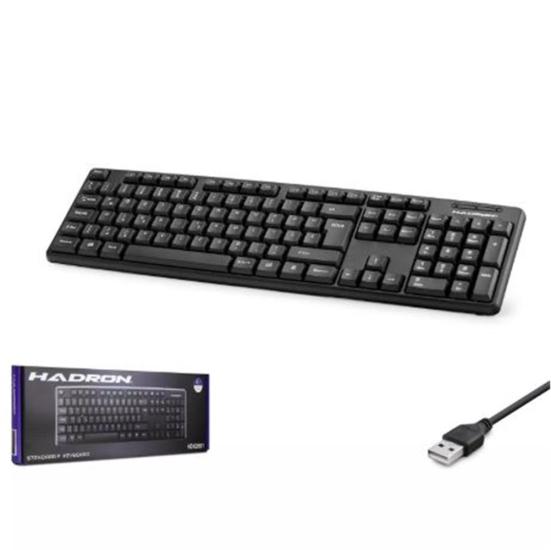 Hadron HDX2601 Kablolu Standart Klavye F Siyah