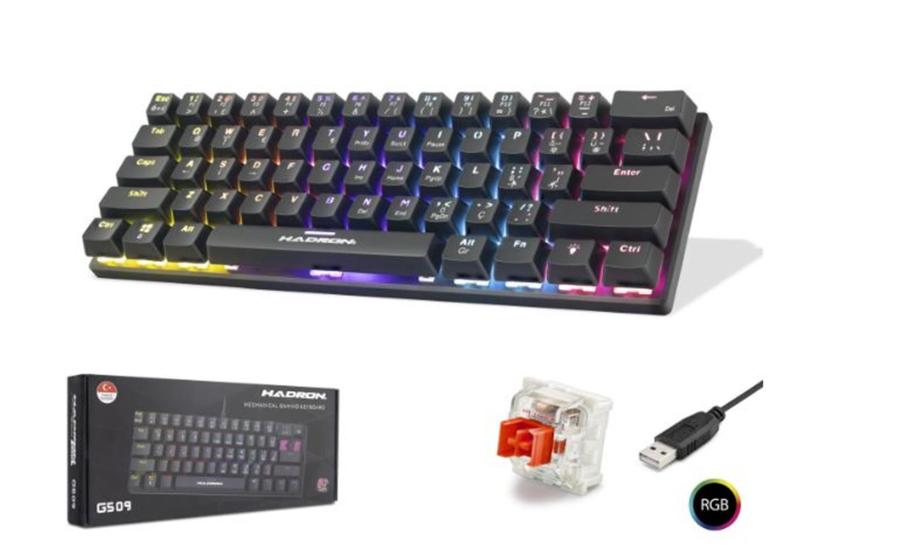 https://www.nedratek.com/Hadron G509R Kablolu Oyuncu Mini Klavye Mekanik Red Switch Rgb Q Siyah