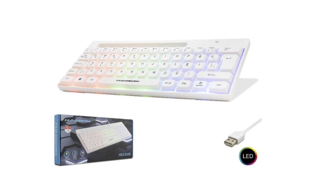 https://www.nedratek.com/Hadron Hdx2608 Kablolu Oyuncu Mini Klavye Led Q Beyaz