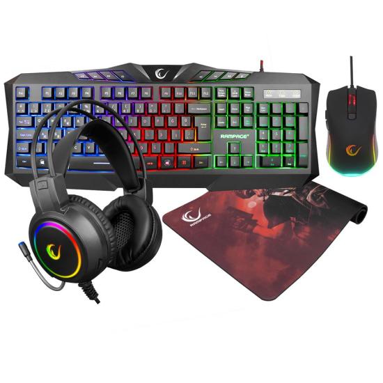 Rampage KM-404 Klavye+Kulaklık+Mouse+Mousepad