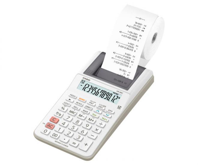 Casio HR-8RC-WE  12 Hane Hesap Makinesi