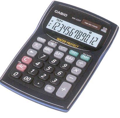 Casio WM-220MS-BU 12 Hane Hesap Makinesi