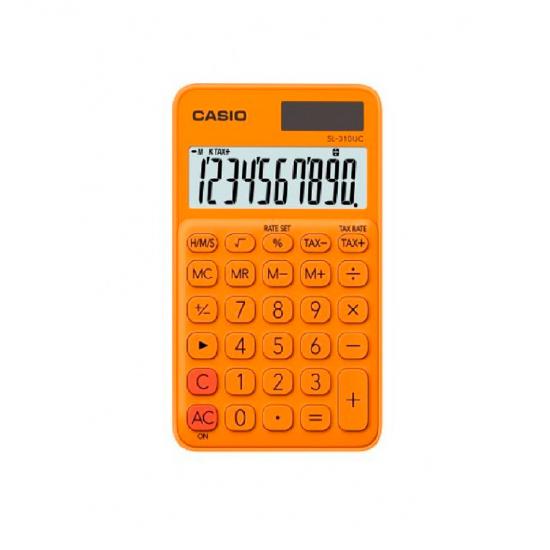 Casio SL-310UC-RG  10 Hane Turuncu Hesap Makinesi