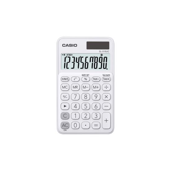 Casio SL-310UC-WE 10 Hane Beyaz Hesap Makinesi