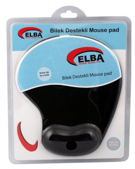 Elba K06152 Bileklikli Jel Mouse Pad Siyah