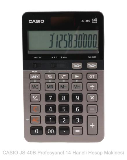 Casio JS-40B 14 Hane Masa Üstü Hesap Makinesi