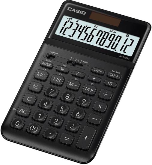 Casio JW-200SC-BK 12 Hane Masa Üstü Hesap Makinesi