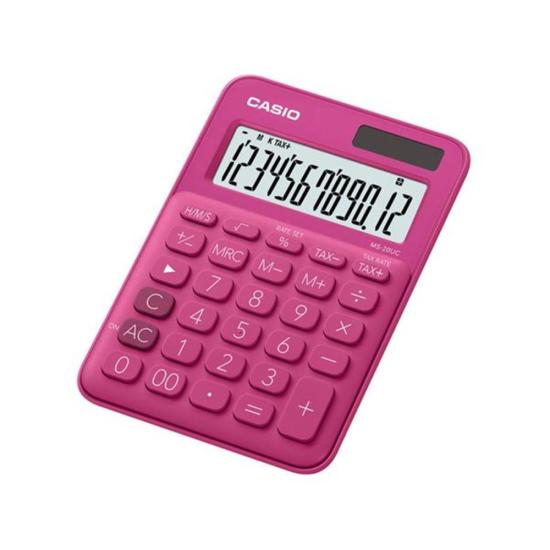 Casio MS-20UC-RD  12 Hane Masa Üstü Hesap Makinesi