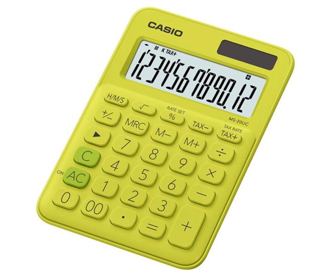 Casio MS-20UC-YG  12 Hane Masa Üstü Hesap Makinesi