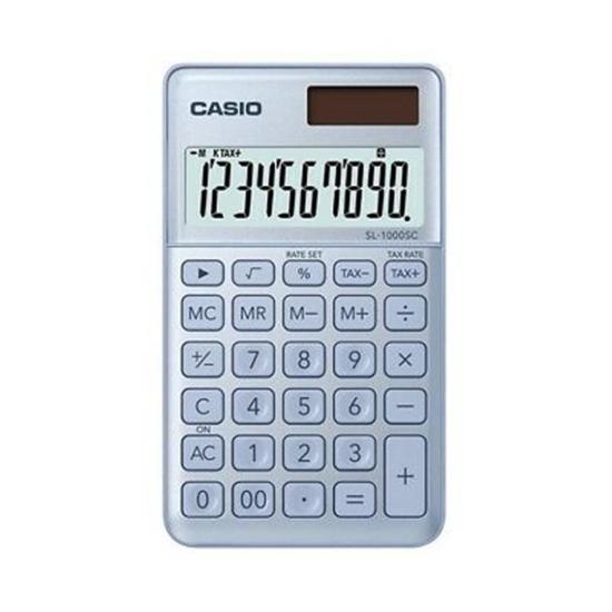 Casio SL-1000SC-BU Cep Tipi Mavi Hesap Makinesi