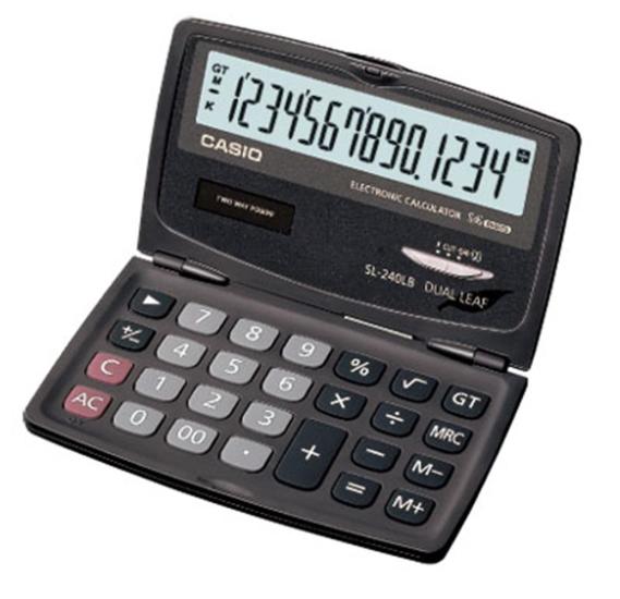 https://www.nedratek.com/Casio SL-240LB 14 Hane Cep Tipi Kapaklı Hesap Makinesi