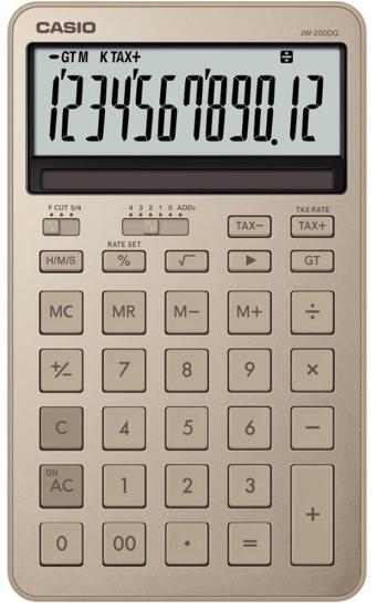 Casio JW-200DQ-GD12 Masa Üstü Hesap Makinesi