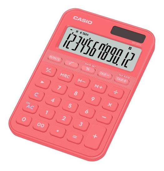 Casio MS-20YC-CL 12 Hane Masa Üstü Hesap Makinesi