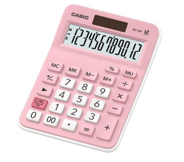 Casio MX-12B-PK  12 Hane Masa Üstü Hesap Makinesi