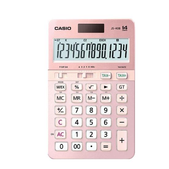 Casio JS-40B-PK 14 Hane Masa Üstü Hesap Makinesi