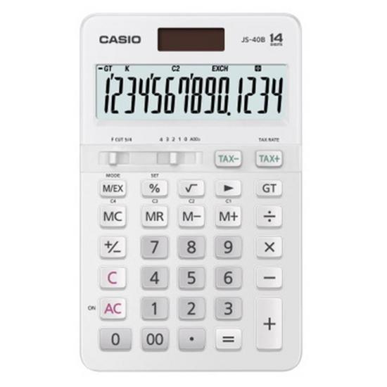Casio JS-40B-WE 14 Hane Masa Üstü Hesap Makinesi