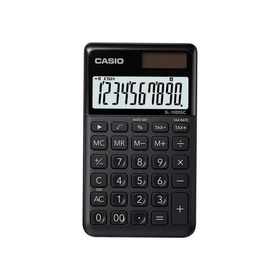 Casio SL-1000SC-BK Cep Tipi 10 Hane Hesap Makinesi