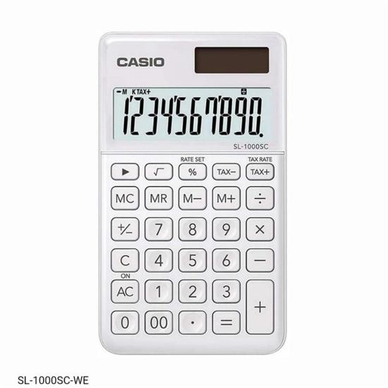 Casio SL-1000SC-WE Cep Tipi 10 Hane Hesap Makinesi